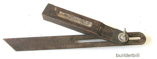 a carpenter's bevel.