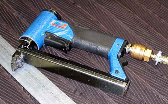 an air operated staple gun