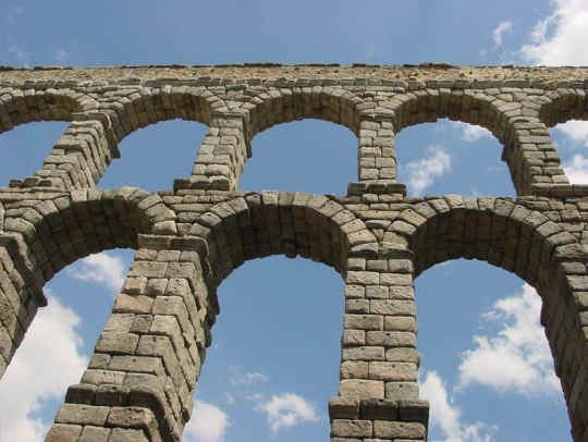 a roman arch at Segovia