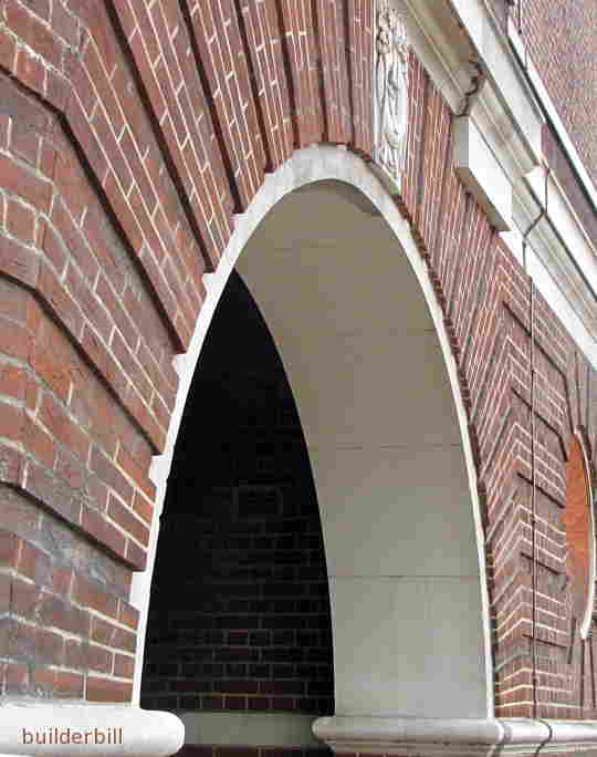 the soffit of an arch