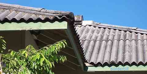 fibrous asbestos cement FAC roof