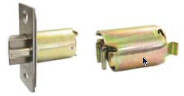 A latch bolt and a backset extension