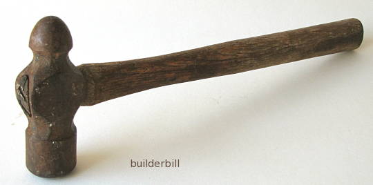 a ball peen hammer