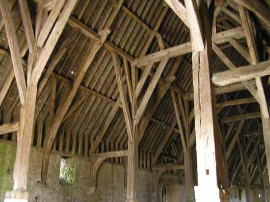 Great Coxwell barn interior