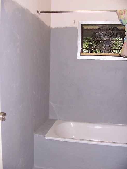 waterproofing to bathroom walls and bath
