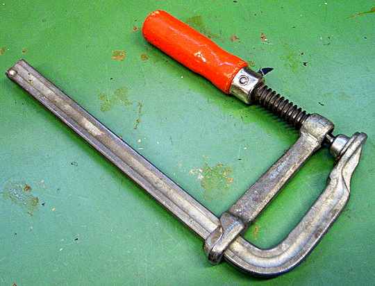 a bessy clamp with a straight handle