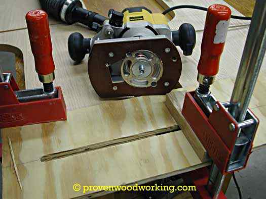 router jig for a bookcase