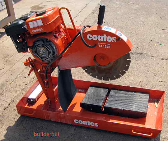 a concrete brick or block saw