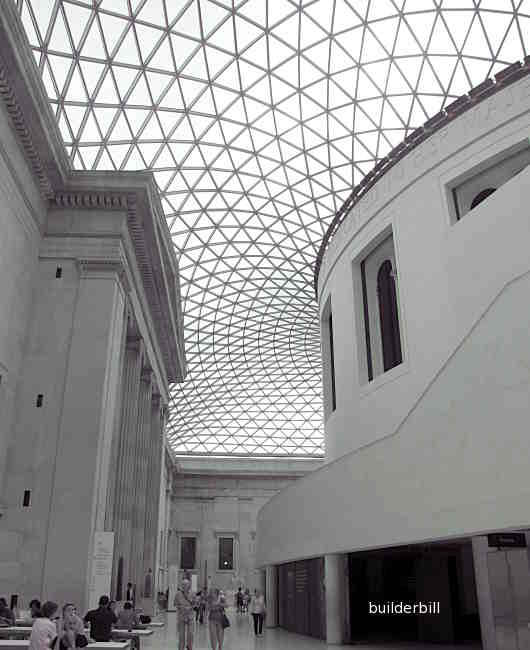 the roof of the great court of the British Museum