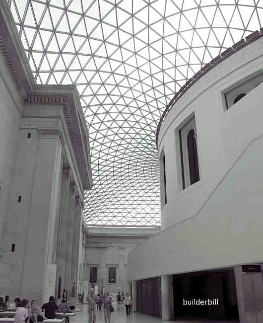 the roof of the great court of the British Museum