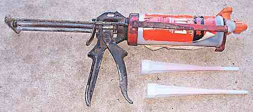 Chemset chemical fixing system for bolts in masonry