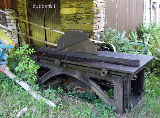 A large old circular saw