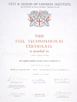 City and Guilds of London Institutes Certificate