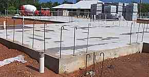 conrete floor slab