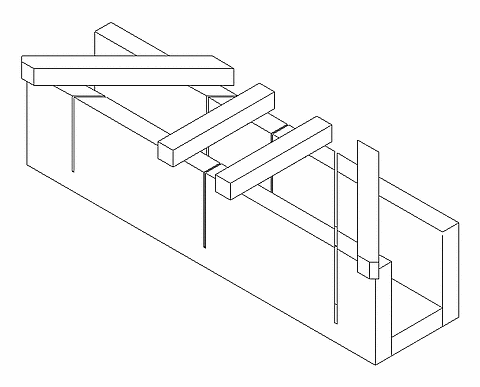 Miter Box - A simple home made box for cutting square and 45deg.