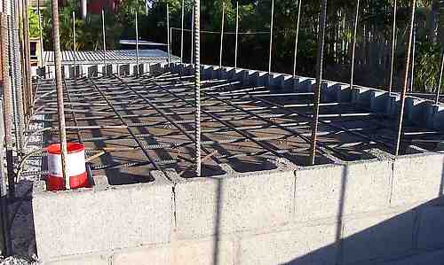 edge formwork using e-blocks