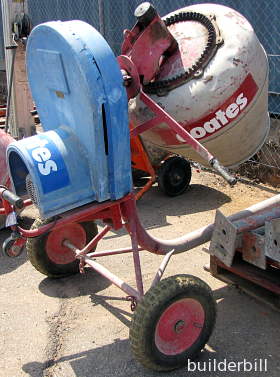 a cement mixer