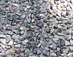 an exposed aggregate standard concrete mix.