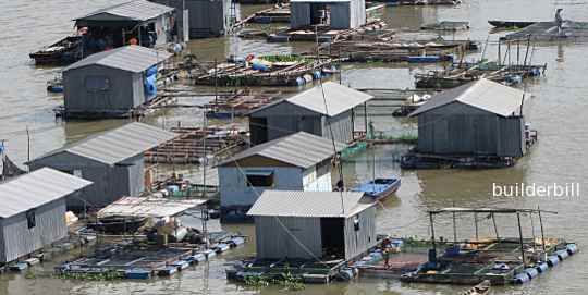 Fish farms in Vietnam