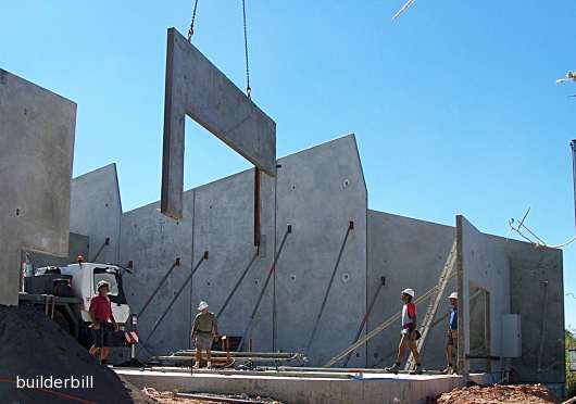 fixing pre-cast concrete walls