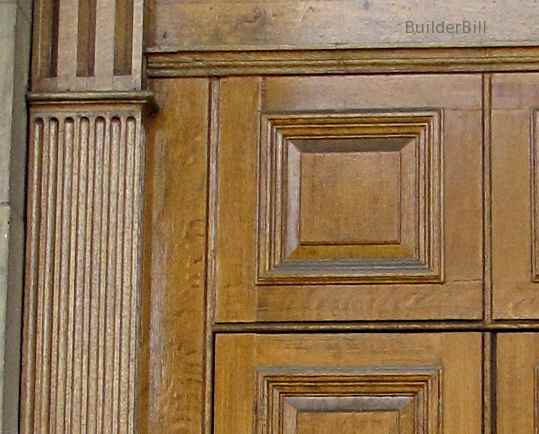 fluting and beading in a pair of doors