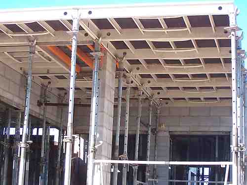 Panel system for slab formwork