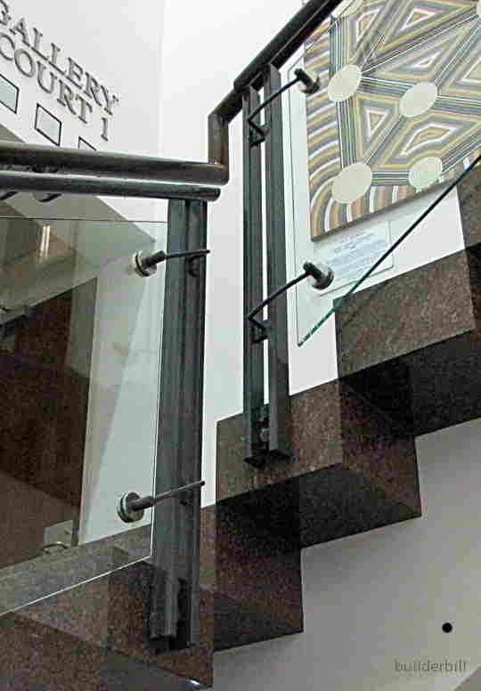 A glass balustrade