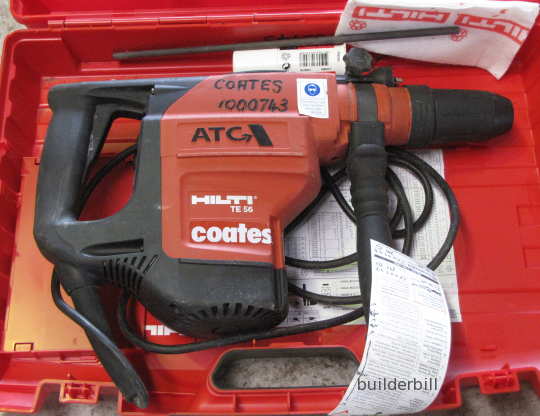 ready for work, a Hilti hammer drill