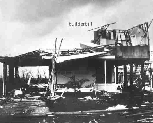 cyclone Tracy damaged house