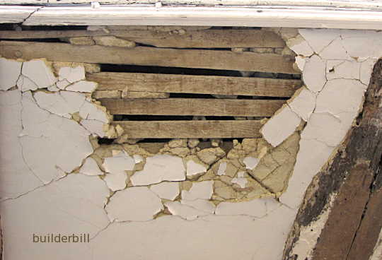 lath and  plaster ceiling