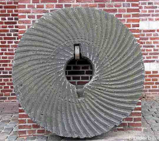a large millstone