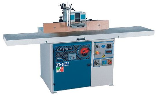 A modern spindle moulder or shaper