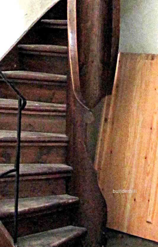 a timber core to a spiral stair