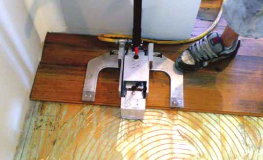 clamping over an existing floor