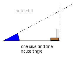 using one side and one angle