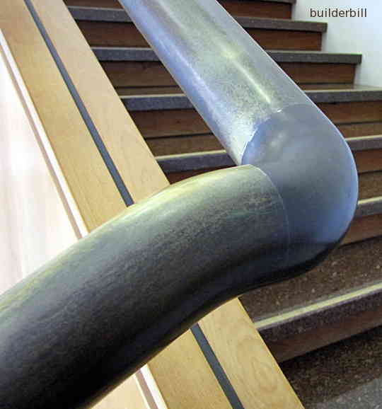 a pipe handrail wreath