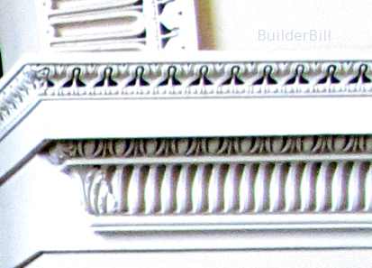 A plaster egg and dart