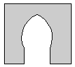 a pointed islamic arch
