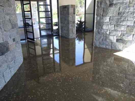 concrete floor finish. a polished concrete floor