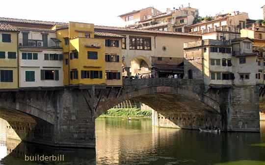 segmental arch in stone Ponte Vechio Florence