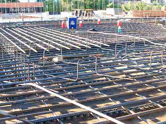 reinforcing steel in a suspended slab