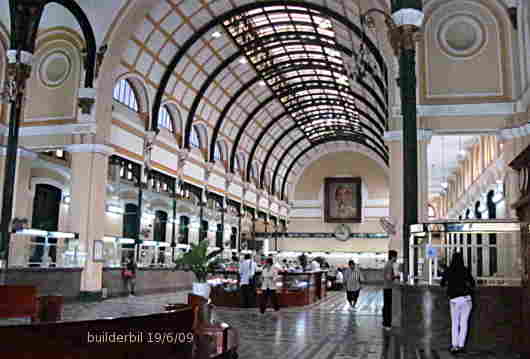 Saigon central post office roof