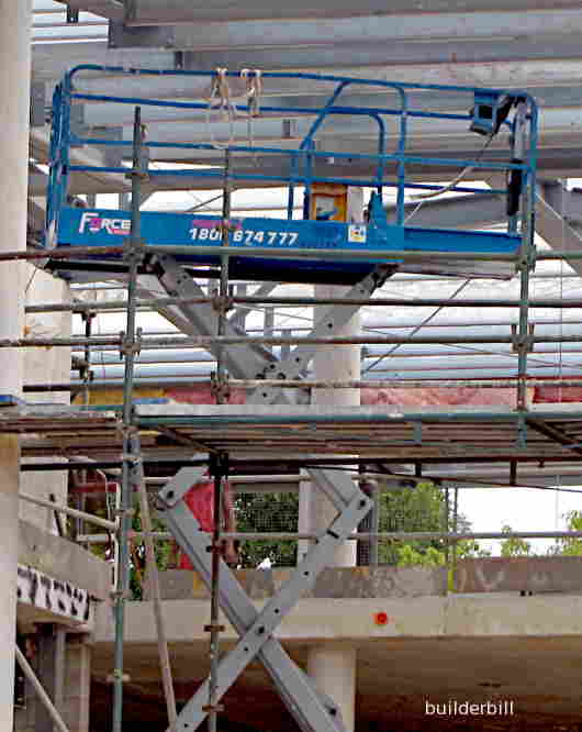 a scissor lift platform