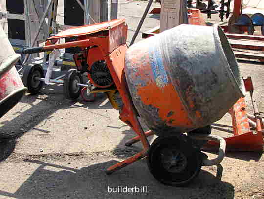 a small concrete mixer