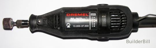 A dremel multi-tool