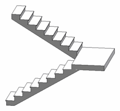 a half space stair landing