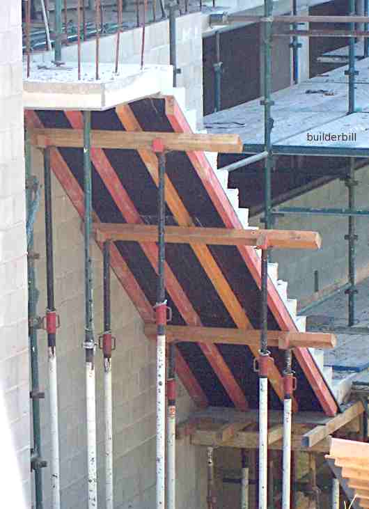 formwork for a stair soffit