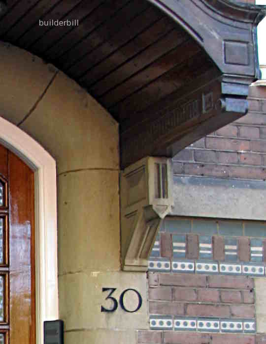  a corbel supporting a canopy