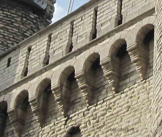 corbelling in Antwerp