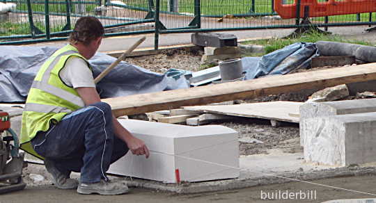 a  pavement mason working in london